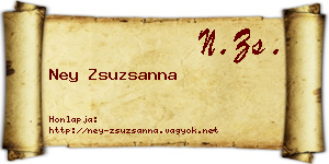 Ney Zsuzsanna névjegykártya