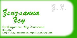 zsuzsanna ney business card